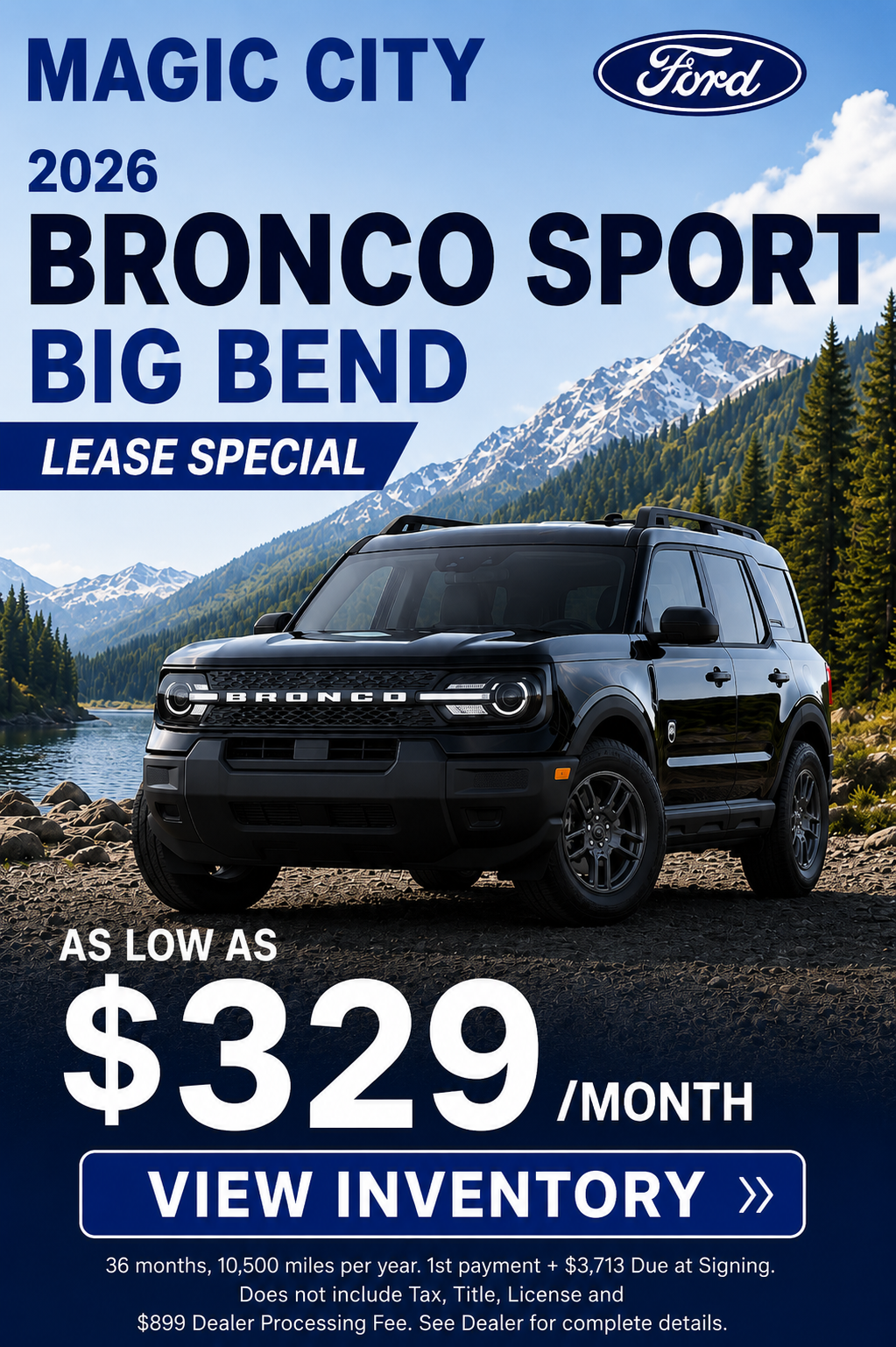 2026 Bronco Sport Lease Special