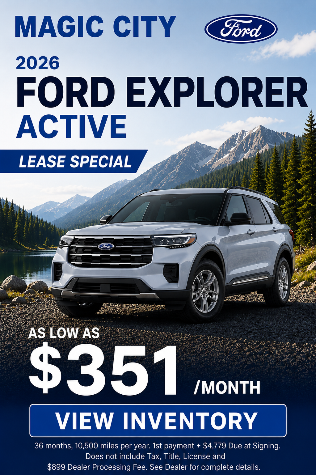 2026 Explorer Lease Special