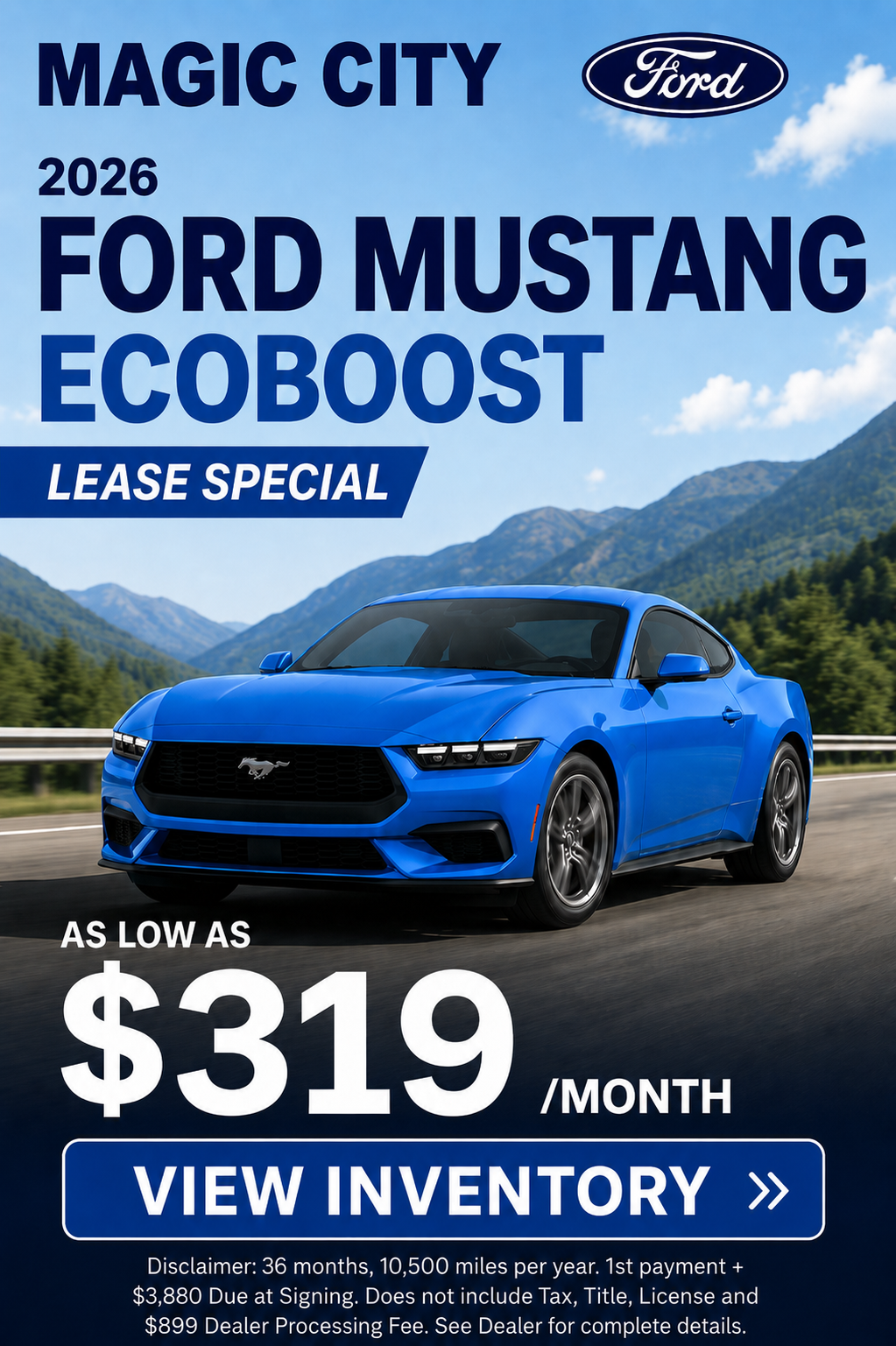 2026 Mustang Lease Special